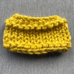 Sulphur Chunky Handy Knit Snood for Chihuahua or Small Dog