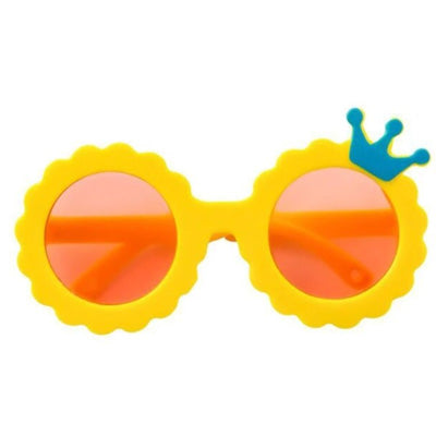 Funky Crown Small Dog Pet Sunglasses Sunshine Yellow