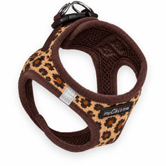 Lightweight Tiny Trails Step In  Luxury Leopard Puppy and Small Dog Harness