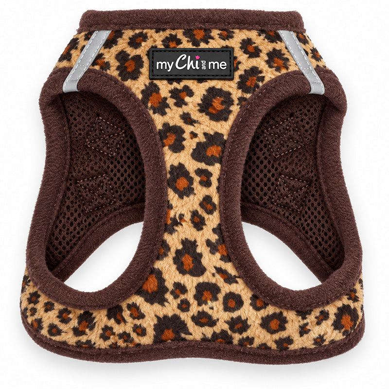 Lightweight Tiny Trails Step In  Luxury Leopard Puppy and Small Dog Harness