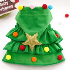 Christmas Tree Cloak for Chihuahuas and Small Dogs Green