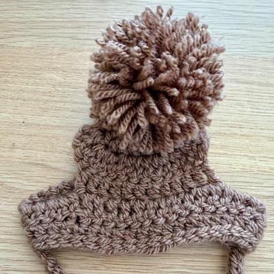 Handmade Chihuahua or Small Dog Pom Pom Hat Truffle