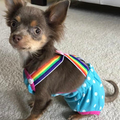 Chihuahua Season Pants Sanitary Dungarees Menstruation Knickers with Braces 5 COLOURS Chihuahua Clothes and Accessories at My Chi and Me