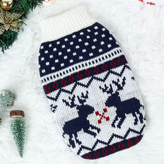 White Fair Isle Jumper Chihuahua or Small Dog