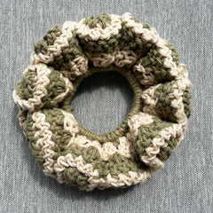 Crochet Collective Willow Wood Handmade Scrunchie