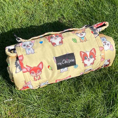 Roll and Go Signature Collection Beach Padded Chihuahua Print Travel Mat by My Chi and Me