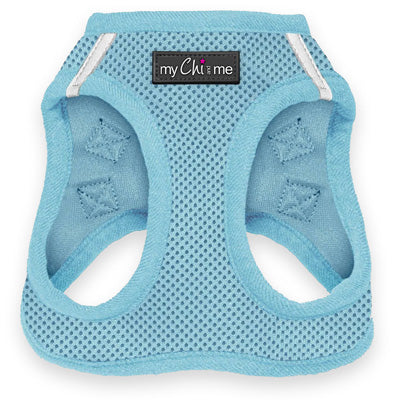 Tiny Trails Step In Air Mesh Puppy and Small Dog Harness Baby Blue