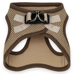 Tiny Trails Step In Air Mesh Puppy and Small Dog Harness Chocolate Caramel