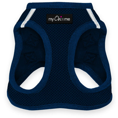 Tiny Trails Step In Air Mesh Puppy and Small Dog Harness Navy