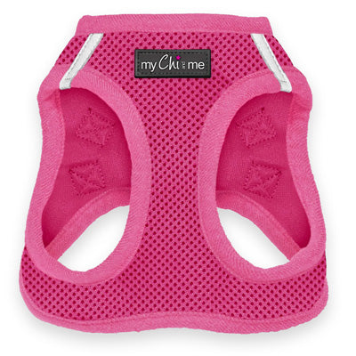 Tiny Trails Step In Air Mesh Puppy and Small Dog Harness Hot Pink