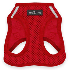 Tiny Trails Step In Air Mesh Puppy and Small Dog Harness Red