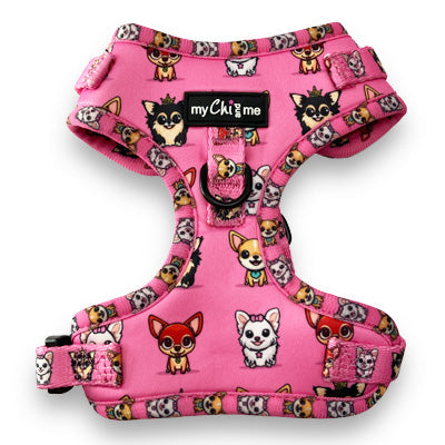 Pretty Little Paws Chihuahua Print Exclusive Designer Harness by My Chi and Me