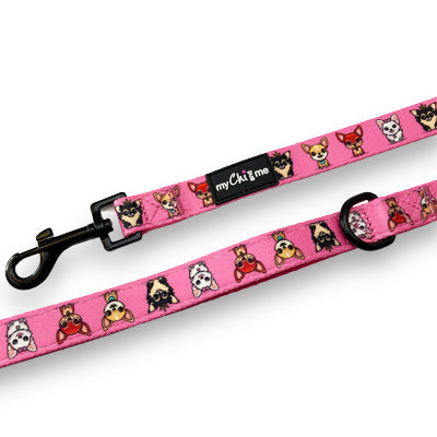 Pretty Little Paws Chihuahua Print Exclusive Designer Lead  by My Chi and Me