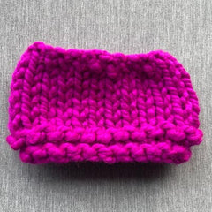 Fuchsia Chunky Handy Knit Snood for Chihuahua or Small Dog