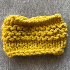 Sulphur Chunky Handy Knit Snood for Chihuahua or Small Dog