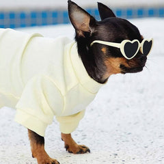 Heart Shaped Small Dog Sunglasses Vanilla Cupcake