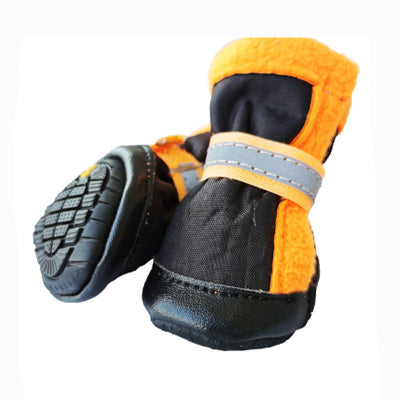 Pet Shoes For Small Dogs Reflective Non Slip Wear Resistant Winter Warm Boots