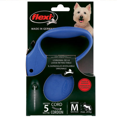 Flexi Original Retractable Extending Medium Dog Lead 5 Metre Cord 3 Colours