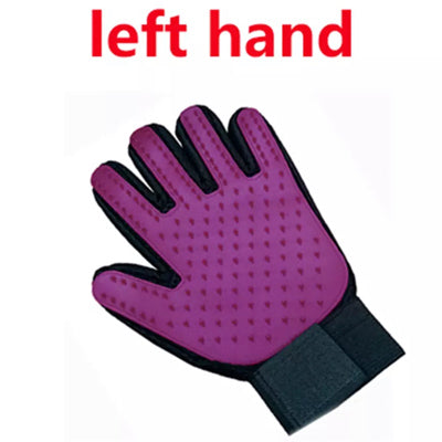 Chihuahua or Small Dog Rubber Grooming Glove Left Hand 5 Colours