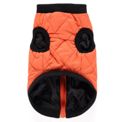 Water Resistant Padded Quilted Orange Dog Gilet Chihuahua Clothes and Accessories at My Chi and Me