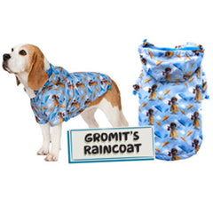 Urban Pup Wallace and Gromit Official Umbrella Print Rainstorm Small Dog Coat