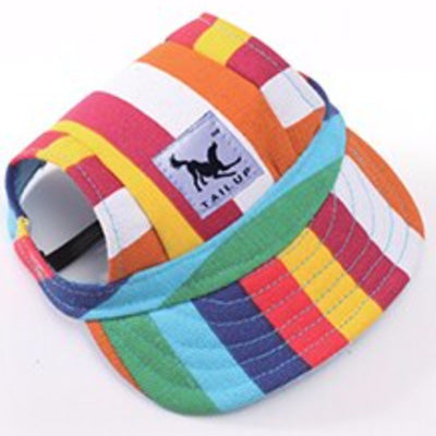 Rainbow Pride Baseball Cap for Chihuahua Small Dog or Puppy