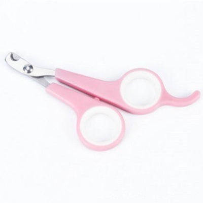 Small Scissor Style Nail Clippers Chihuahua Small Dogs Baby Pink and White
