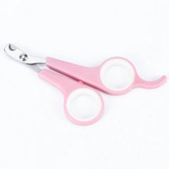 Small Scissor Style Nail Clippers Chihuahua Small Dogs Baby Pink and White