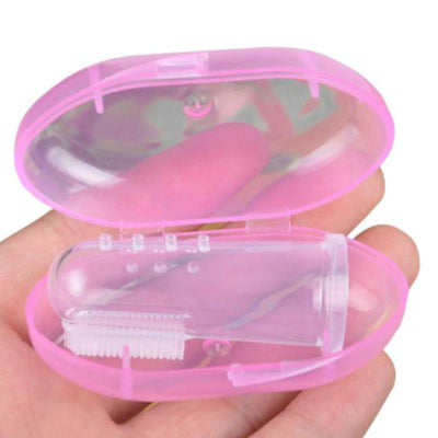 Chihuahua Small Dog Finger Toothbrush Pink Case - My Chi and Me