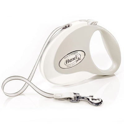Flexi Style Retractable Extending Small Dog Lead 3 Metre Tape with Non Chew Strap
