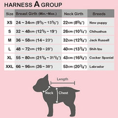 Puppia Soft Mesh Small Dog Harness A Black 3 Sizes