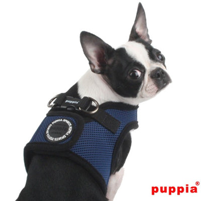 Puppia Soft Mesh Vest Style Chihuahua Small Dog Jacket Harness B NAVY 3 SIZES