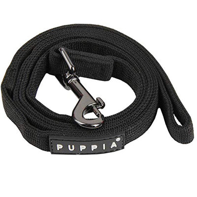 Puppia Soft Black Chihuahua Small Dog Lead Medium 1.5cm Width Chihuahua Clothes and Accessories at My Chi and Me