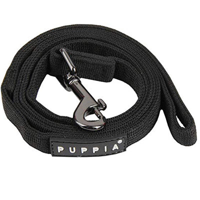 Puppia Soft Black Chihuahua Small Dog Lead Large 2cm Width Chihuahua Clothes and Accessories at My Chi and Me