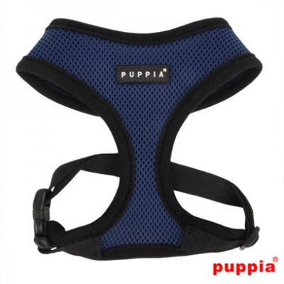 Puppia Soft Mesh Chihuahua Small Dog Harness A Navy Blue 3 Sizes Chihuahua Clothes and Accessories at My Chi and Me