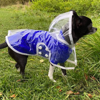 White Waterproof Raincoat for Chihuahuas and Small Dogs - 4 SIZES
