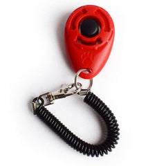 Small Dog Clicker Training Aid with Flexible Wristband and Clip