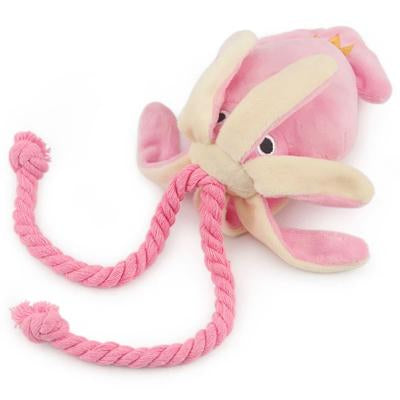 Super Soft Squid Rope Pull Dog Toy