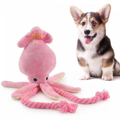 Super Soft Squid Rope Pull Dog Toy