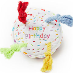 Dog Birthday Cake Toy with Rope Candles
