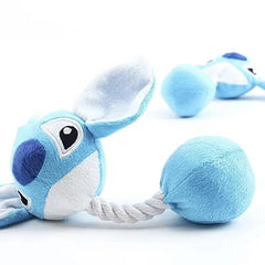 Super Soft Blue Rope Pull Dog Toy