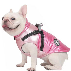 Trekker Sakura Small Dog Coat Inbuilt Harness Pink