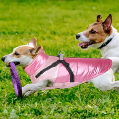 Trekker Sakura Small Dog Coat Inbuilt Harness Pink