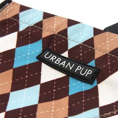 Urban Pup Brown Argyle Bandana for Chihuahuas and Small Dogs