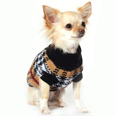 Urban Pup Chihuahua or Small Dog Autumn Check Jumper