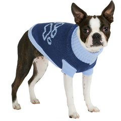 Urban Pup Chihuahua Small Dog Navy Blue and Sky Paw Jumper