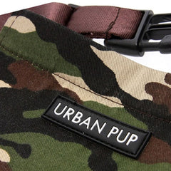 Urban Pup Green Camouflage Bandana for Small Dogs