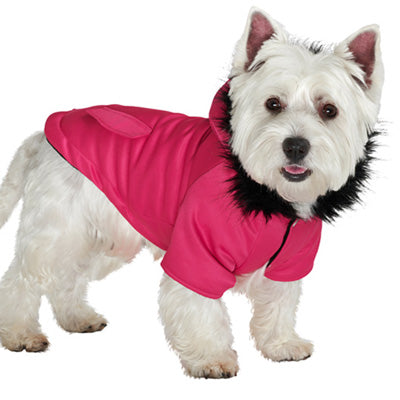 Urban Pup Small Dog Coat Pink Fishtail Parka
