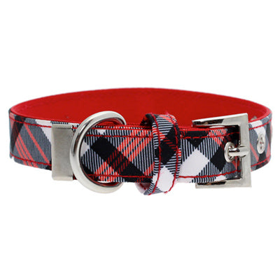 Red and White Plaid Collar by Urban Pup