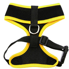 Active Mesh Black and Yellow Harness by Urban Pup Chihuahua Clothes and Accessories at My Chi and Me